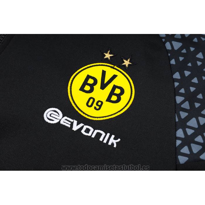 Chandal de Sudadera del Borussia Dortmund 2023-2024 Negro
